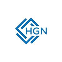 hgn lettera logo design su bianca sfondo. hgn creativo cerchio lettera logo concetto. hgn lettera design. vettore