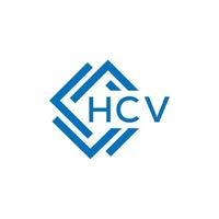 hcv lettera logo design su bianca sfondo. hcv creativo cerchio lettera logo concetto. hcv lettera design. vettore