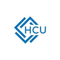 hcu lettera logo design su bianca sfondo. hcu creativo cerchio lettera logo concetto. hcu lettera design. vettore