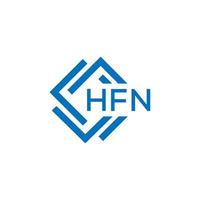 hfn lettera logo design su bianca sfondo. hfn creativo cerchio lettera logo concetto. hfn lettera design. vettore