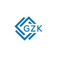 gzk lettera logo design su bianca sfondo. gzk creativo cerchio lettera logo concetto. gzk lettera design. vettore