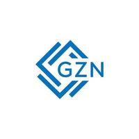 gzn lettera logo design su bianca sfondo. gzn creativo cerchio lettera logo concetto. gzn lettera design. vettore