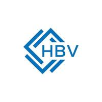 hbv lettera logo design su bianca sfondo. hbv creativo cerchio lettera logo concetto. hbv lettera design. vettore