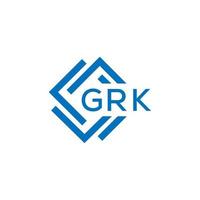 crk creativo cerchio lettera logo concetto. crk lettera design.crk lettera logo design su bianca sfondo. crk creativo cerchio lettera logo concetto. crk lettera design. vettore