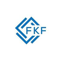 fkf lettera logo design su bianca sfondo. fkf creativo cerchio lettera logo concetto. fkf lettera design. vettore