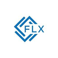 flx lettera logo design su bianca sfondo. flx creativo cerchio lettera logo concetto. flx lettera design. vettore
