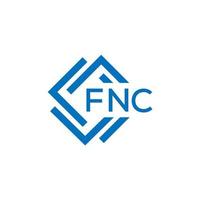 fnc lettera logo design su bianca sfondo. fnc creativo cerchio lettera logo concetto. fnc lettera design. vettore