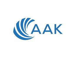 aak astratto attività commerciale crescita logo design su bianca sfondo. aak creativo iniziali lettera logo concetto. vettore