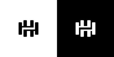 hh icona logo design modello vettore
