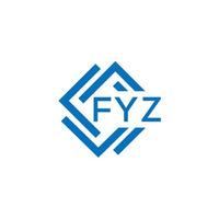 fyz lettera logo design su bianca sfondo. fyz creativo cerchio lettera logo concetto. fyz lettera design. vettore
