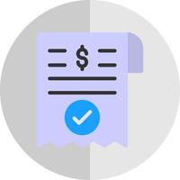 pagamento ricevuta vettore icona design