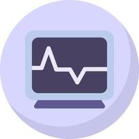 cuore monitoraggio vettore icona design