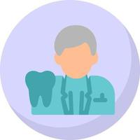 maschio dentista vettore icona design