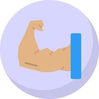 braccio muscolo vettore icona design