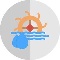 acqua mulino vettore icona design