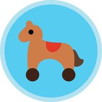 giocattolo cavallo vettore icona design