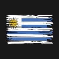 pennellate di bandiera uruguaiana vettore