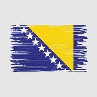 bosnia bandiera spazzola colpi vettore
