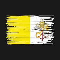 pennellate della bandiera del vaticano vettore