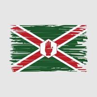 settentrionale Irlanda bandiera spazzola colpi vettore