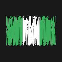 Nigeria bandiera spazzola vettore illustrazione