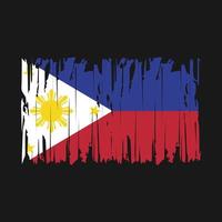 Filippine bandiera spazzola vettore illustrazione