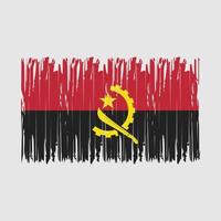 pennello bandiera angola vettore