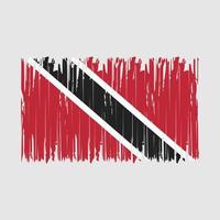 trinidad bandiera spazzola vettore