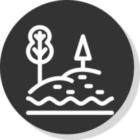 lago paesaggio vettore icona design
