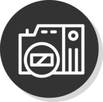 mirrorless telecamera vettore icona design