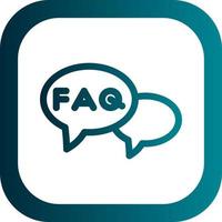 FAQ vettore icona design