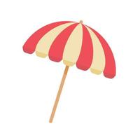 colorato spiaggia ombrelli per protezione a partire dal estate spiaggia calore. vettore