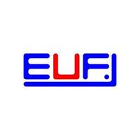 euf lettera logo creativo design con vettore grafico, euf semplice e moderno logo.