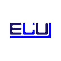 elu lettera logo creativo design con vettore grafico, elu semplice e moderno logo.