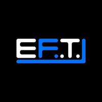 eft lettera logo creativo design con vettore grafico, eft semplice e moderno logo.