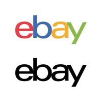 ebay logo vettore, ebay icona gratuito vettore