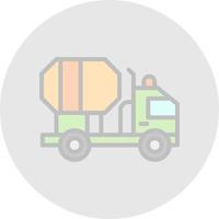 cemento camion vettore icona design
