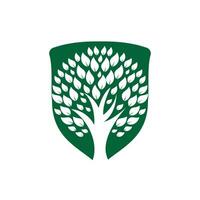 verde albero vettore logo design. naturale Prodotto, biologico negozio, ecologia azienda, alternativa medicinale, verde unità, giardino, agricoltura, foresta eccetera.