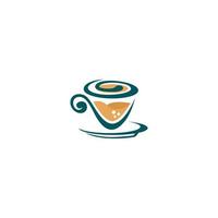 caffè tazza logo disegno, caffè logo vettore