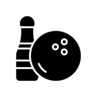 bowling icona per il tuo sito web disegno, logo, app, ui. vettore