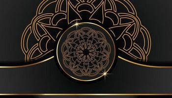 islamico lusso sfondo con mandala vettore