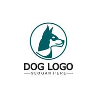 cane logo e icona design vettore illustrazione