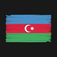 azerbaijan bandiera spazzola vettore