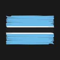 Botswana bandiera spazzola vettore