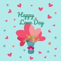 fiore illustrazione speciale amore giorno vettore