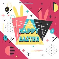 Buona Pasqua Memphis Vector