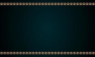 decorativo telaio elegante per design nel islamico stile, posto per testo. d'oro confine e blu sfondo. vettore
