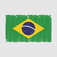 brasile bandiera spazzola vettore illustrazione