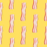 Bacon senza soluzione di continuità modello. Maiale senza soluzione di continuità vettore illustrazione