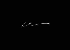 xc logo design e azienda logo vettore